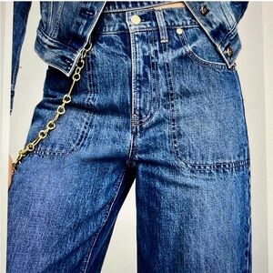 Gap x Cult Gaia Chain Jeans Size 25 NWT
